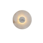 Lunar Veil Alabaster Wall Sconce – Modern LED Wall Light for Bedroom & Living Room
