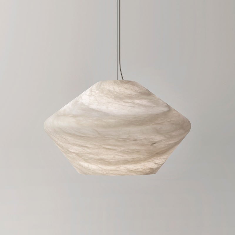 Alabaster Veil Pendant Light – Modern Designer Hanging Lamp for Dining & Living