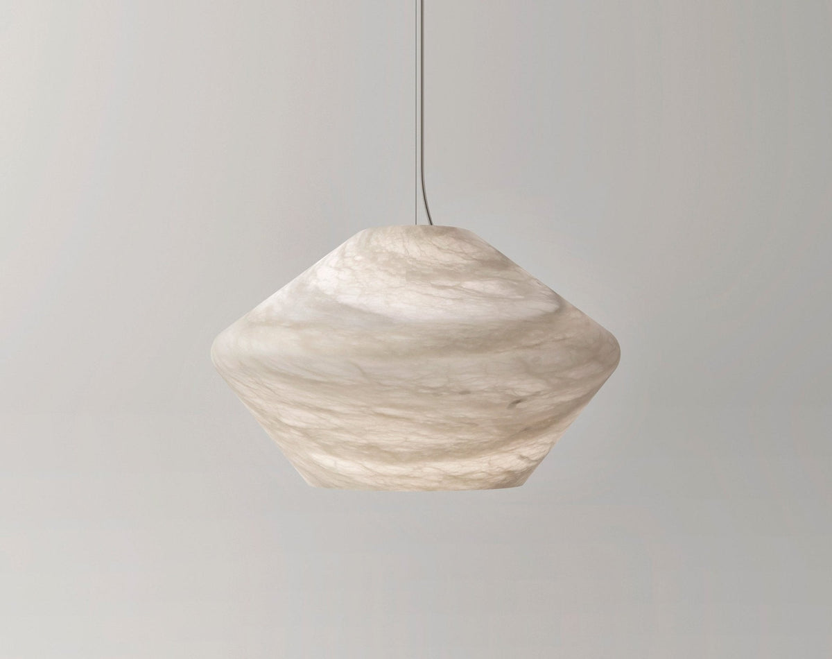 Alabaster Veil Pendant Light – Modern Designer Hanging Lamp for Dining & Living