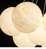 Lunar Alabaster Spherical Chandelier