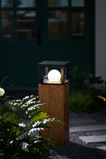 Lunar Crate Outdoor Table Lamp – Modern LED Garden Light