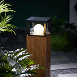 Lunar Crate Outdoor Table Lamp – Modern LED Garden Light