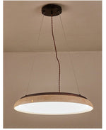 Lunar Disc Travertine Pendant Light – Modern Natural Stone Ceiling Lamp