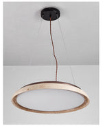 Lunar Disc Travertine Pendant Light – Modern Natural Stone Ceiling Lamp