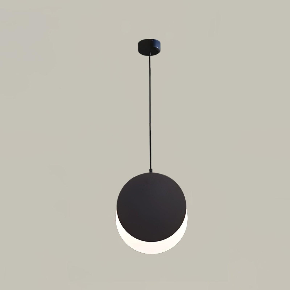 Lunar Eclipse LED Pendant Light – Modern Minimalist Ceiling Lamp for Bedroom & Dining Room