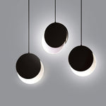 Lunar Eclipse LED Pendant Light – Modern Minimalist Ceiling Lamp for Bedroom & Dining Room