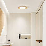 Lunara Yellow Travertine Ceiling Light — Modern Flush Mount LED Lamp