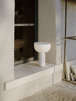 Lunara Marble Table Lamp with Opaline Glass Shade