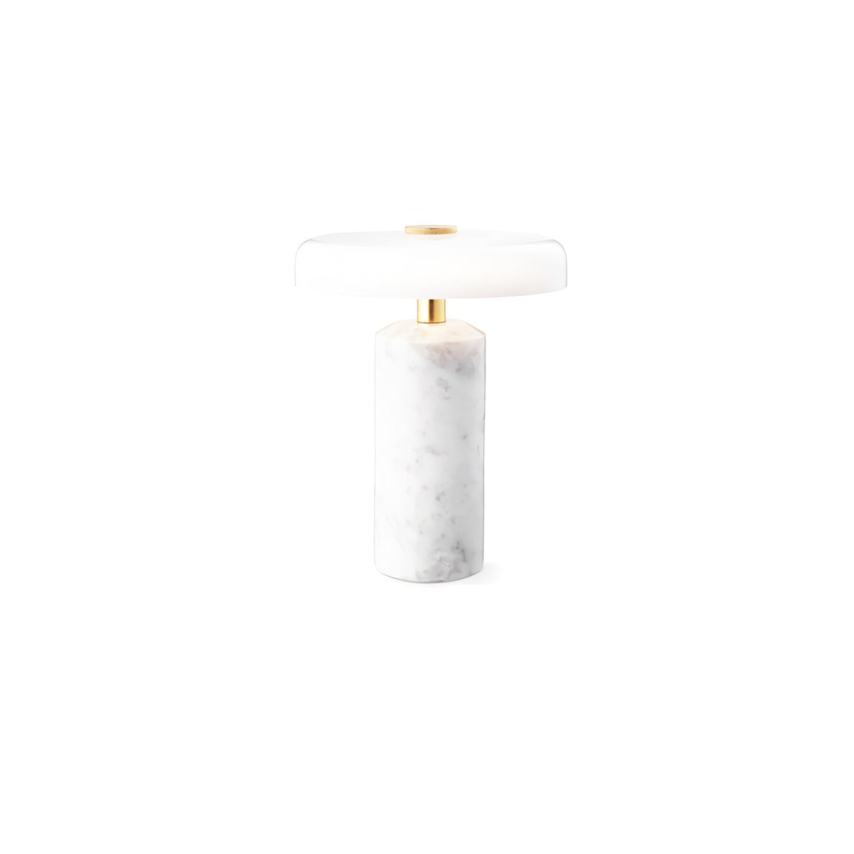 Lunara Marble Table Lamp with Opaline Glass Shade
