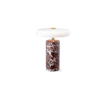 Lunara Marble Table Lamp with Opaline Glass Shade