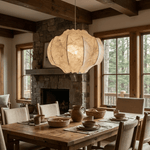 Lunara Silk Bloom Pendant Light – Handcrafted Mulberry Silk Chandelier for Modern Interiors