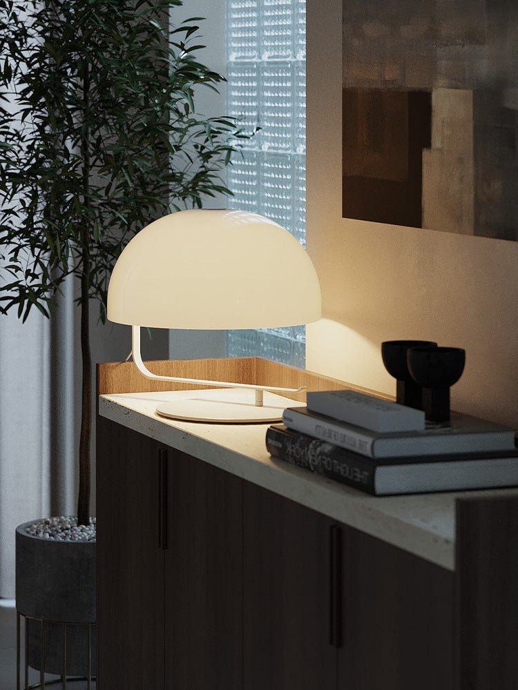 Lunarae Sculptural Table Lamp with Dome Shade for Modern Interiors