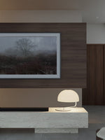 Lunarae Sculptural Table Lamp with Dome Shade for Modern Interiors