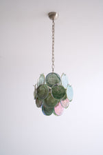 Lunaria Disc Glass Chandelier – Handcrafted Murano Glass Pendant Light