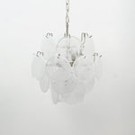 Lunaria Disc Glass Chandelier – Handcrafted Murano Glass Pendant Light