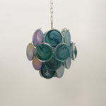 Lunaria Disc Glass Chandelier – Handcrafted Murano Glass Pendant Light