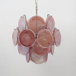 Lunaria Disc Glass Chandelier – Handcrafted Murano Glass Pendant Light
