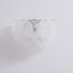 Lunaria Disc Glass Wall Sconce – Handcrafted Murano Glass, Nickel Finish