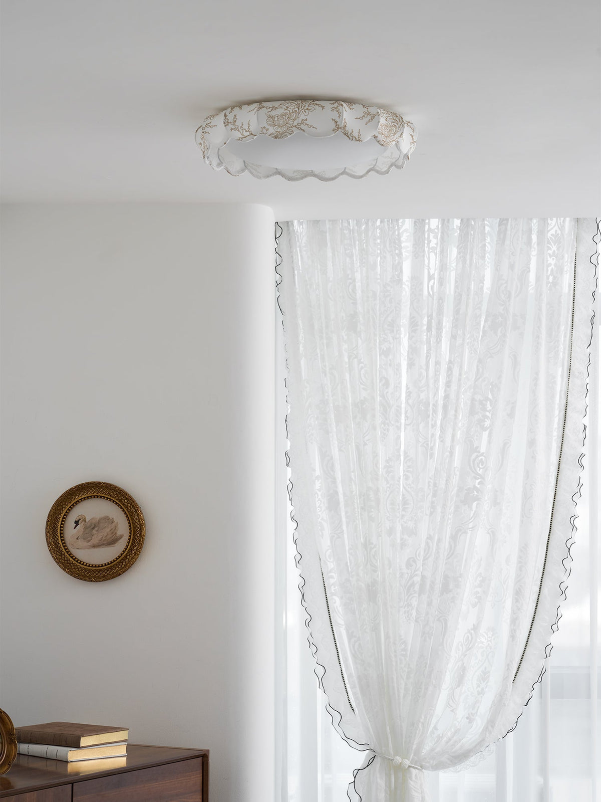 Lunaria Veil Flush Mount Ceiling Light – Modern Designer LED Lamp