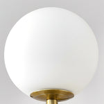 Lunaris Modern Glass Chandelier with Walnut Wood Accents for Dining Room and Living Room