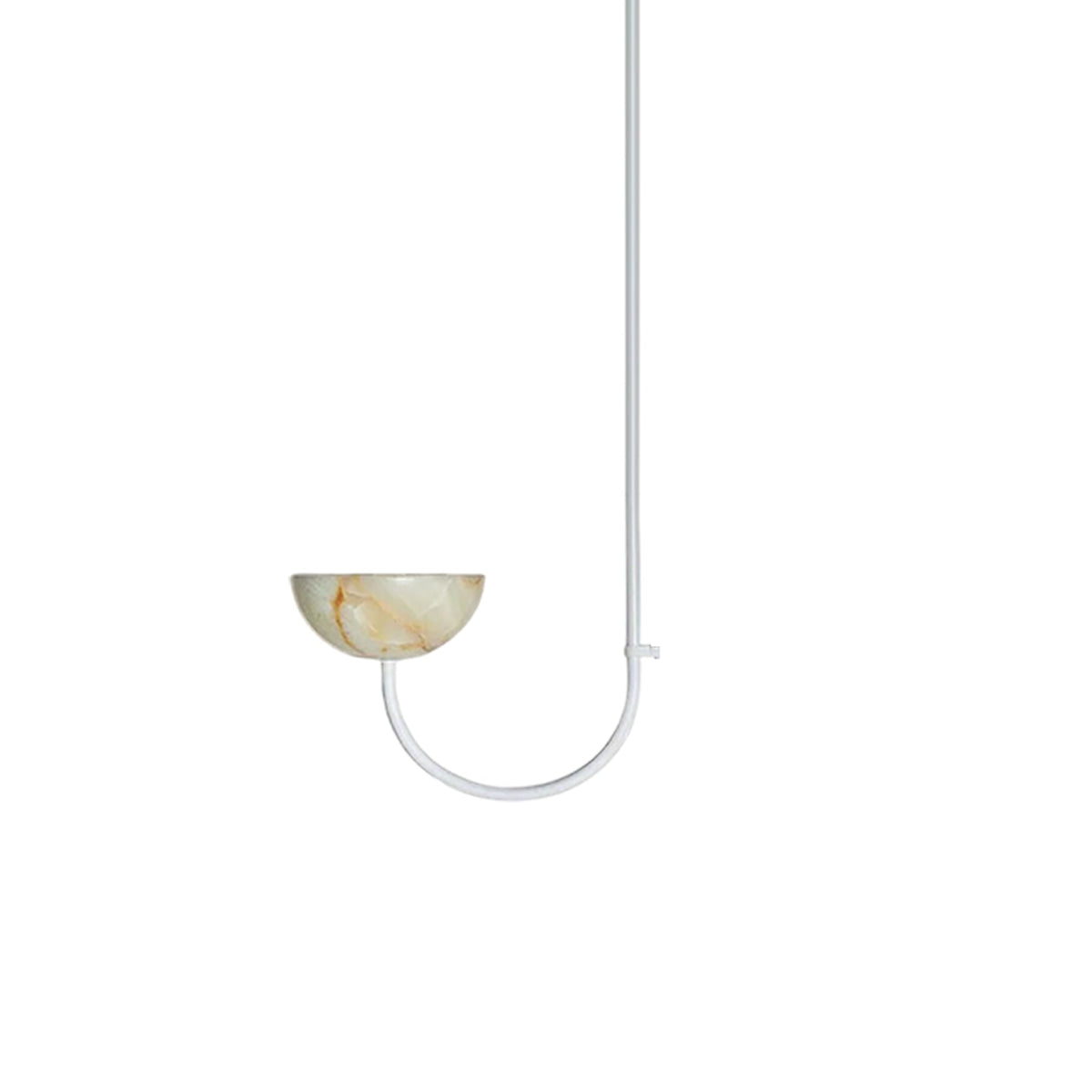 Lunaris Duo Alabaster Pendant Light – Modern Minimalist LED Chandelier