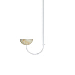 Lunaris Duo Alabaster Pendant Light – Modern Minimalist LED Chandelier