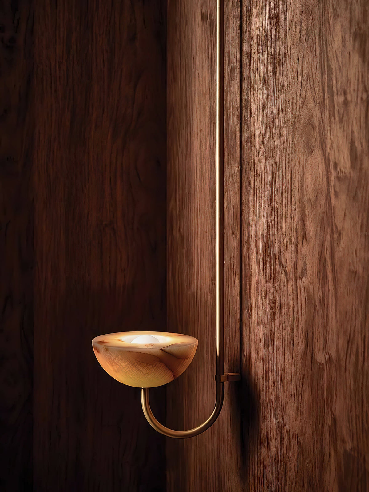 Lunaris Duo Alabaster Pendant Light – Modern Minimalist LED Chandelier