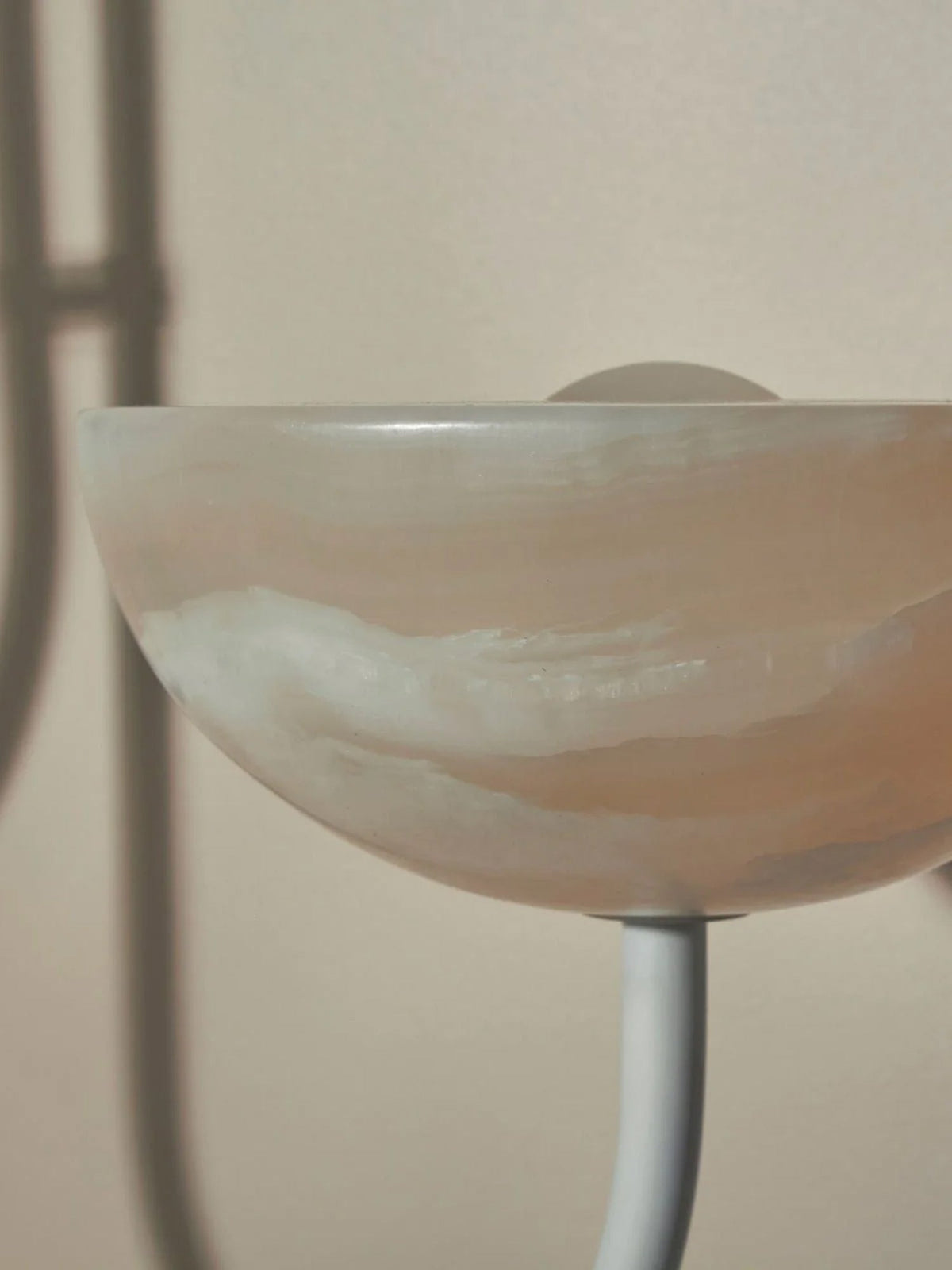 Lunaris Duo Alabaster Pendant Light – Modern Minimalist LED Chandelier