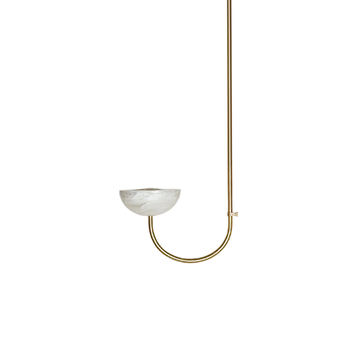 Lunaris Duo Alabaster Pendant Light – Modern Minimalist LED Chandelier