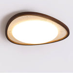 Lunaro Moonstone Travertine Ceiling Light – Modern Flush Mount LED