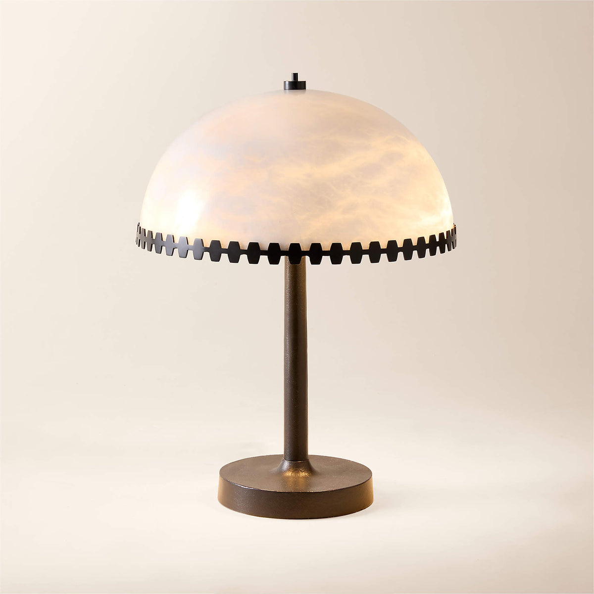 Lunarra Dome Alabaster Table Lamp – Modern Bedside & Living Room Lighting