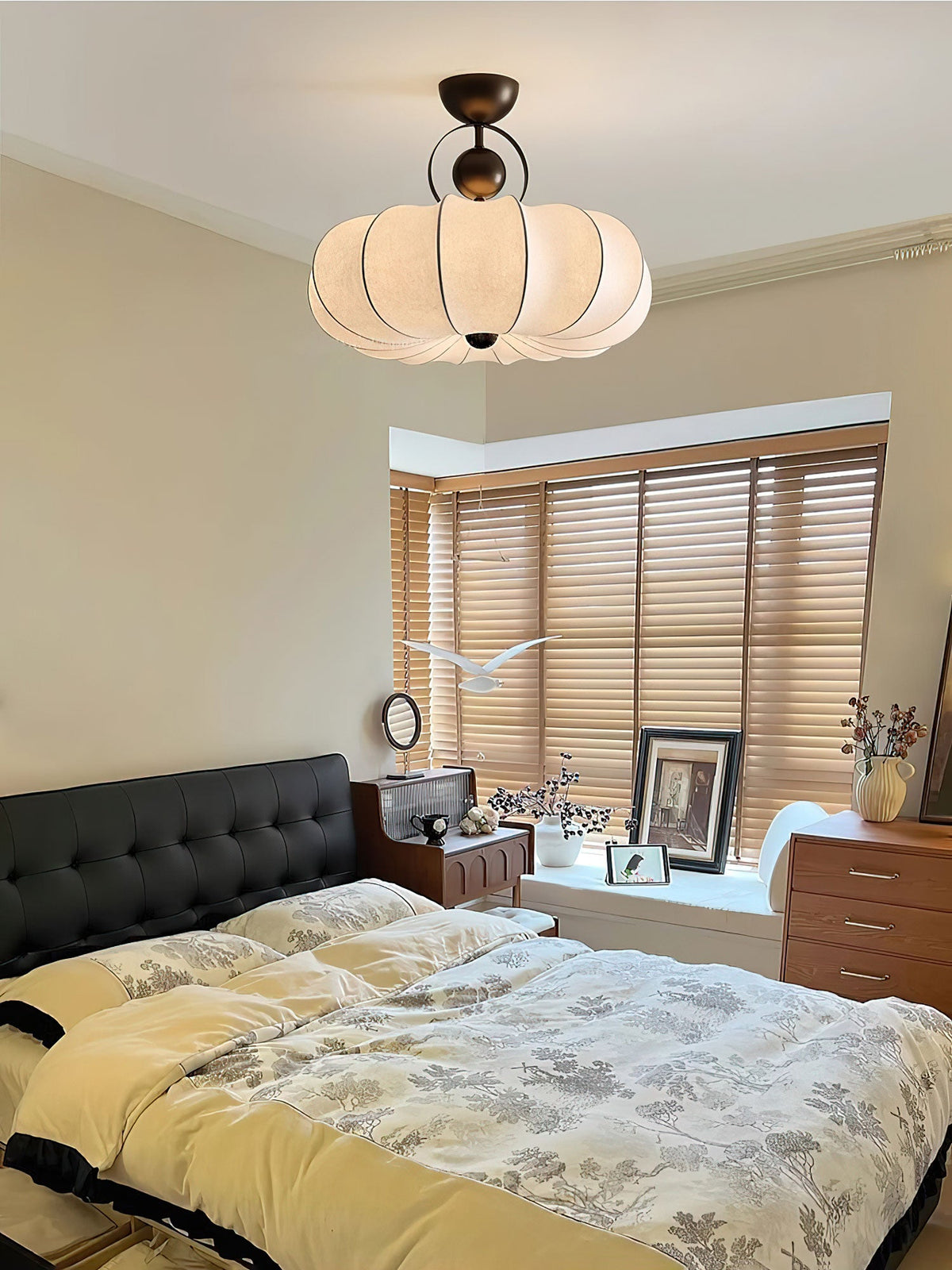 Lunelle Cloud Silk Ceiling Light – Sculptural Flush Mount for Modern Interiors