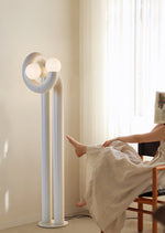Luno Pop Floor Lamp – Modern Sculptural Floor Light in Glossy Blue