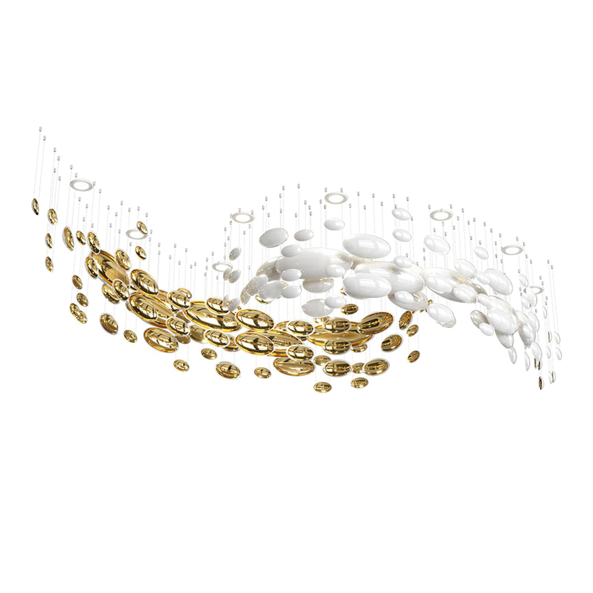 Lustre Bowl Collection Modern Crystal Glass Chandelier