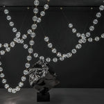 Strand Necklace Chandelier — Modern Gold & Acrylic LED Pendant Light