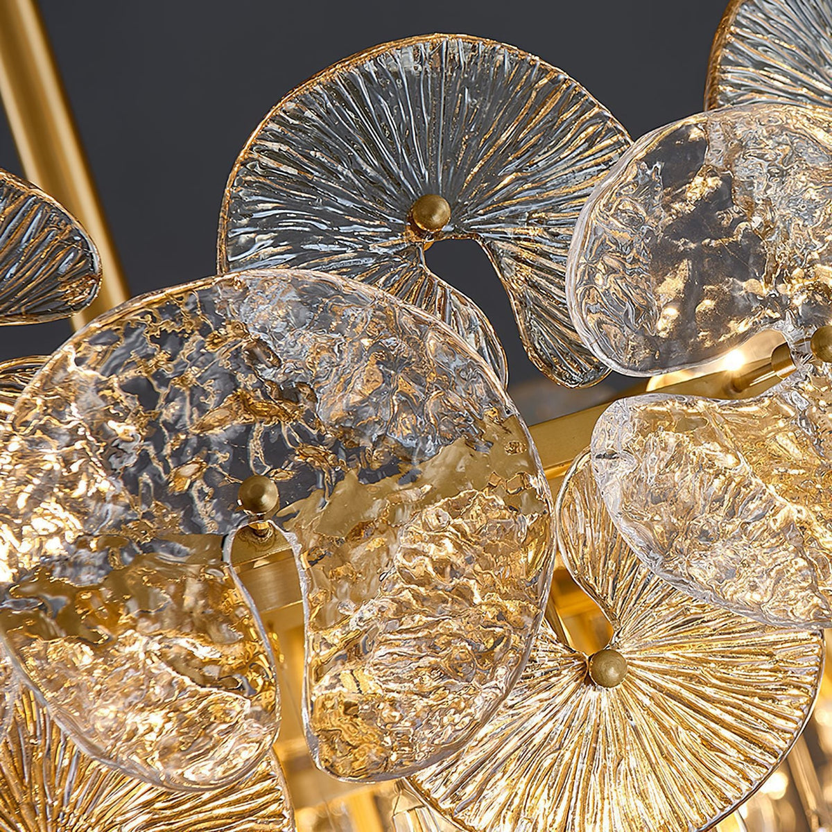 Luxurious Droplet Copper Chandelier