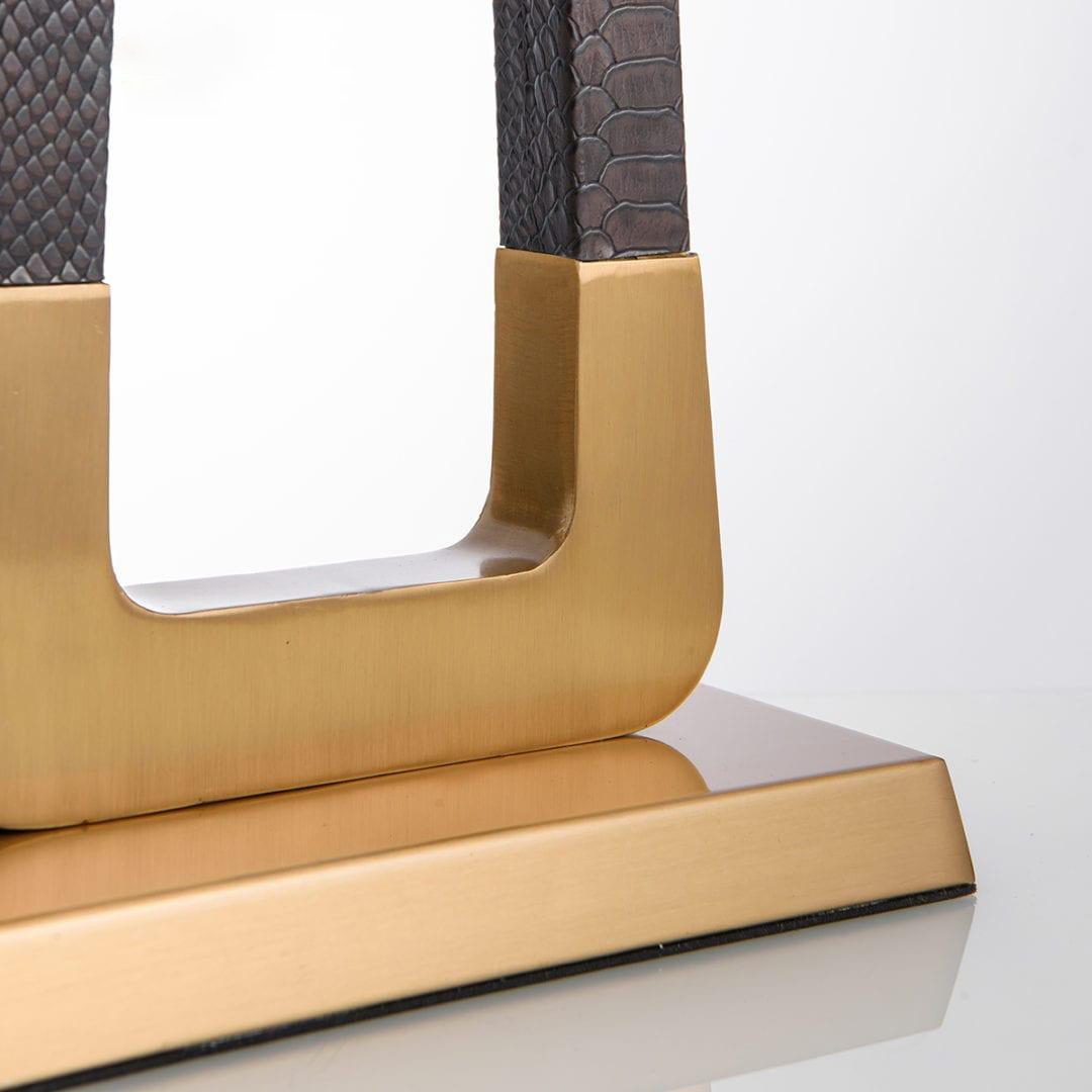Leather Pattern Table Lamp