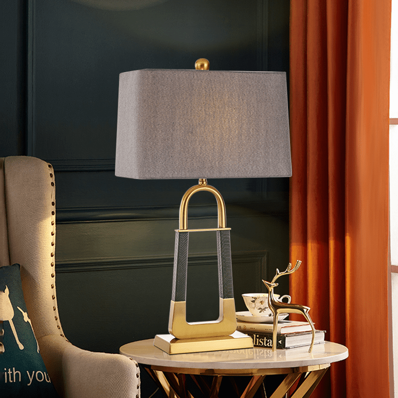 Leather Pattern Table Lamp