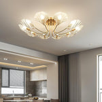 luxury-shell-brass-ceiling-lamp