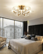 luxury-shell-brass-ceiling-lamp