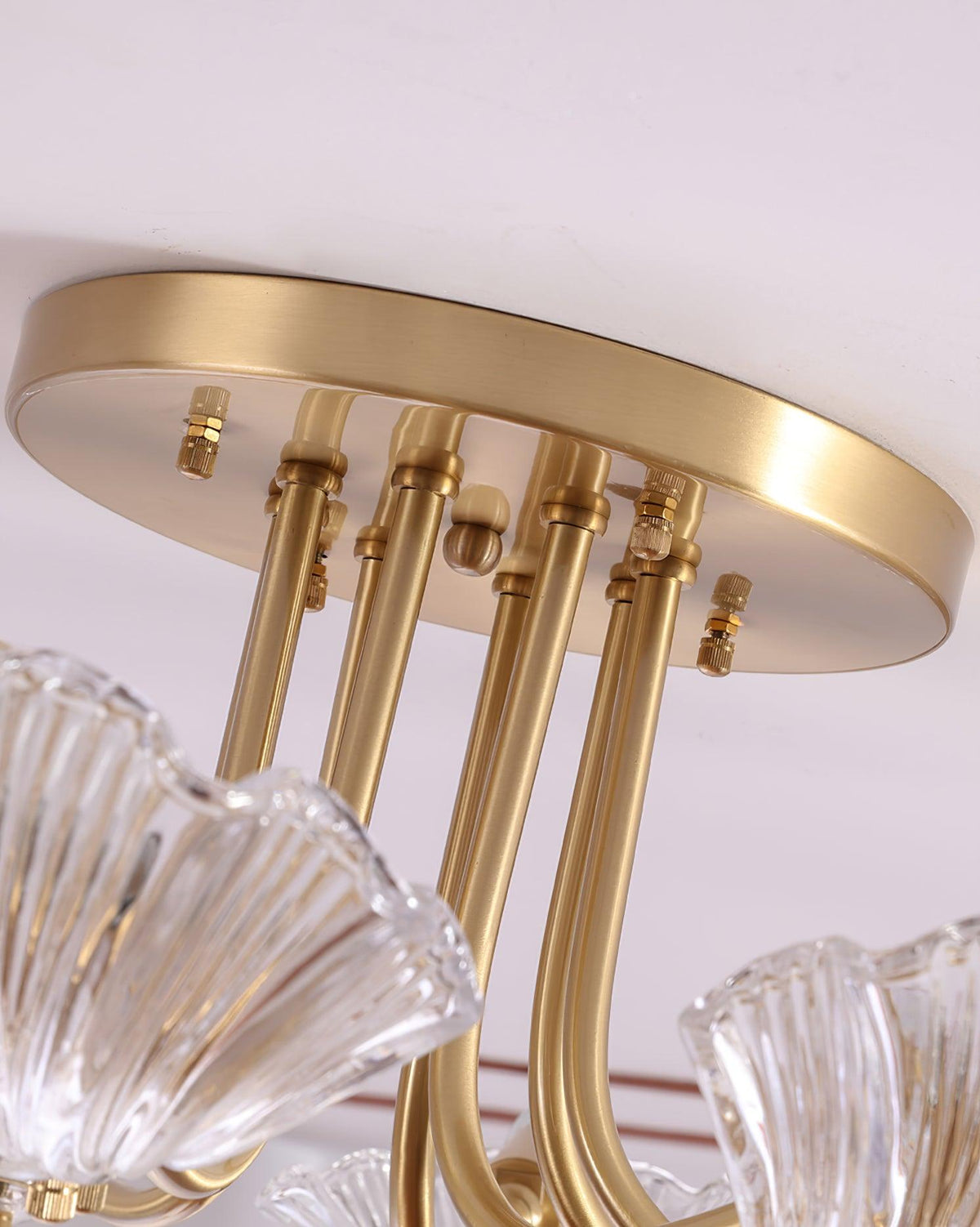 luxury-shell-brass-ceiling-lamp