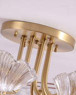 luxury-shell-brass-ceiling-lamp