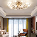 luxury-shell-brass-ceiling-lamp