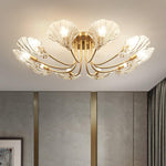 luxury-shell-brass-ceiling-lamp