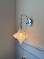 Lyra Star Wall Sconce – Modern Chrome & Glass Wall Light