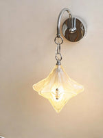 Lyra Star Wall Sconce – Modern Chrome & Glass Wall Light