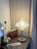 Lyra Star Table Lamp – Modern Glass Diffuser with Chrome Base for Bedside & Living Room