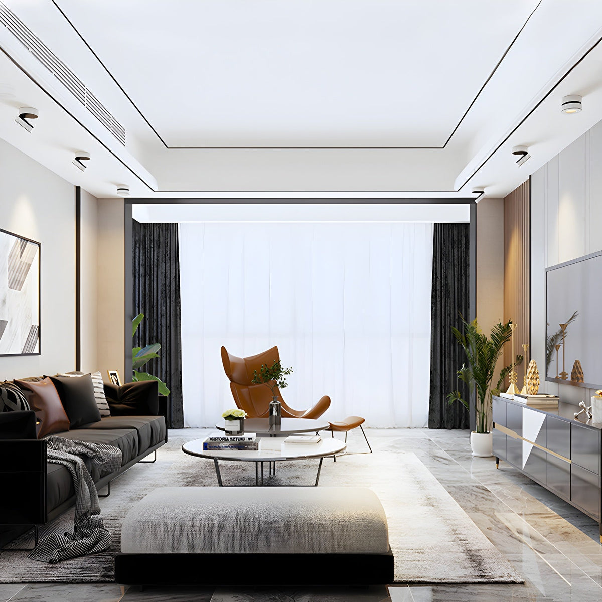 Lyric Adjustable Surface Downlight – Modern Ceiling Spotlight