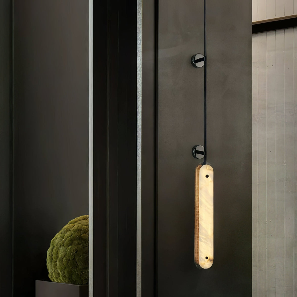 Lysandra Alabaster Wall Sconce – Modern Linear LED Wall Light