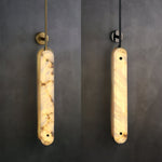 Lysandra Alabaster Wall Sconce – Modern Linear LED Wall Light